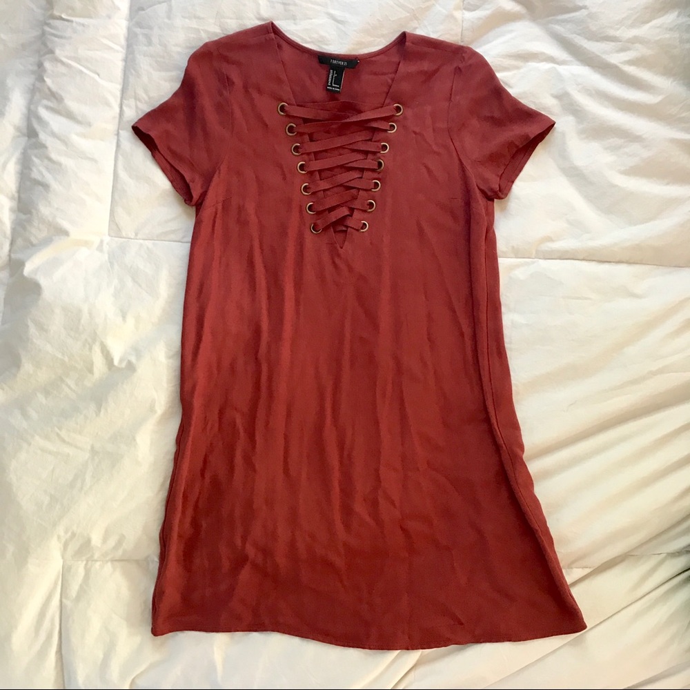 Forever 21 Lace Up Dress